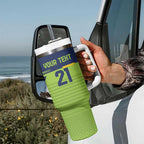 Raiders Rugby Custom Tumbler With Handle The Green Machine Simple Style