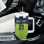 Raiders Rugby Custom Tumbler With Handle The Green Machine Simple Style