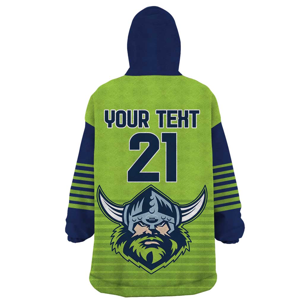 Raiders Rugby Custom Wearable Blanket Hoodie The Green Machine Simple Style