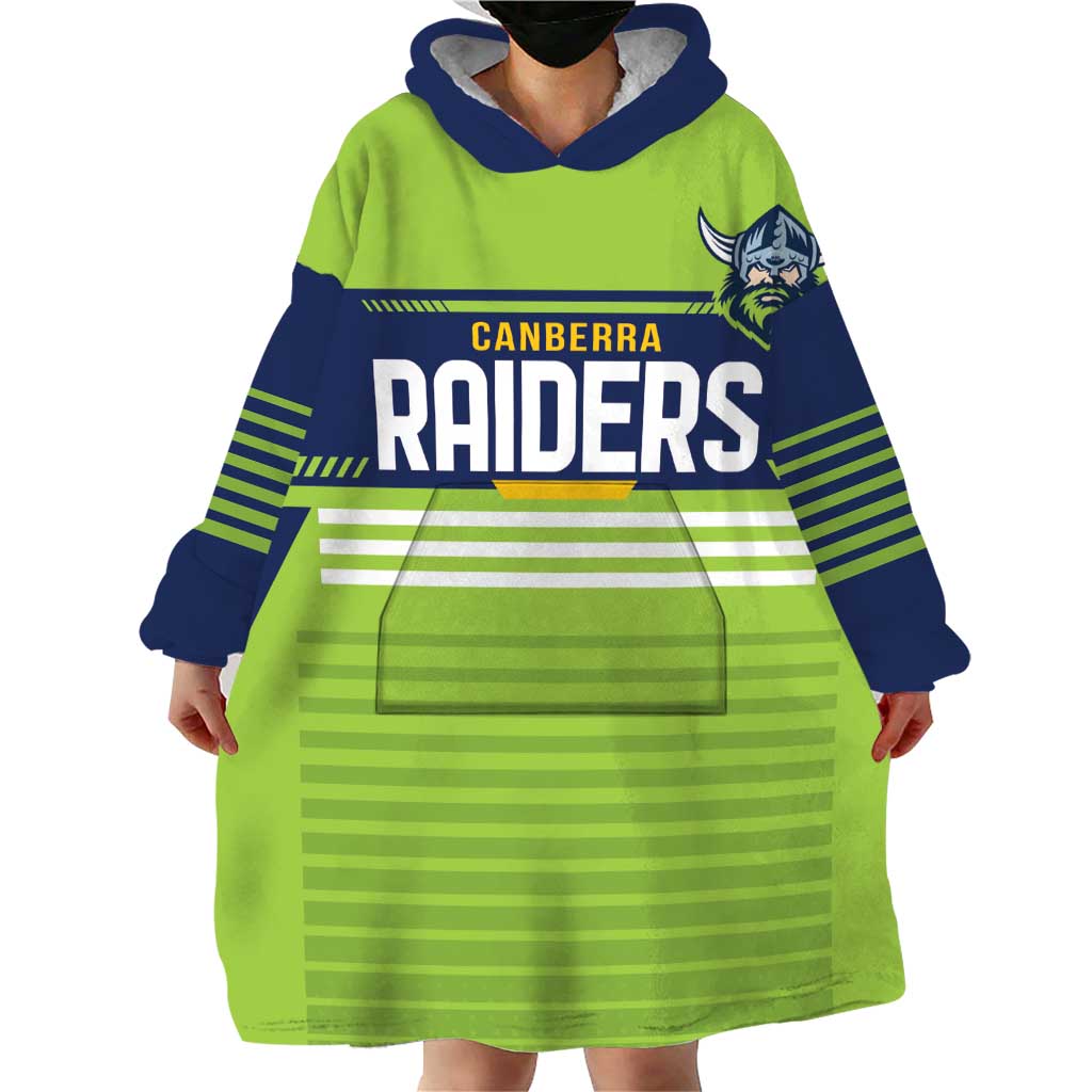 Raiders Rugby Custom Wearable Blanket Hoodie The Green Machine Simple Style