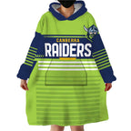 Raiders Rugby Custom Wearable Blanket Hoodie The Green Machine Simple Style
