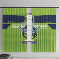 Raiders Rugby Custom Window Curtain The Green Machine Simple Style