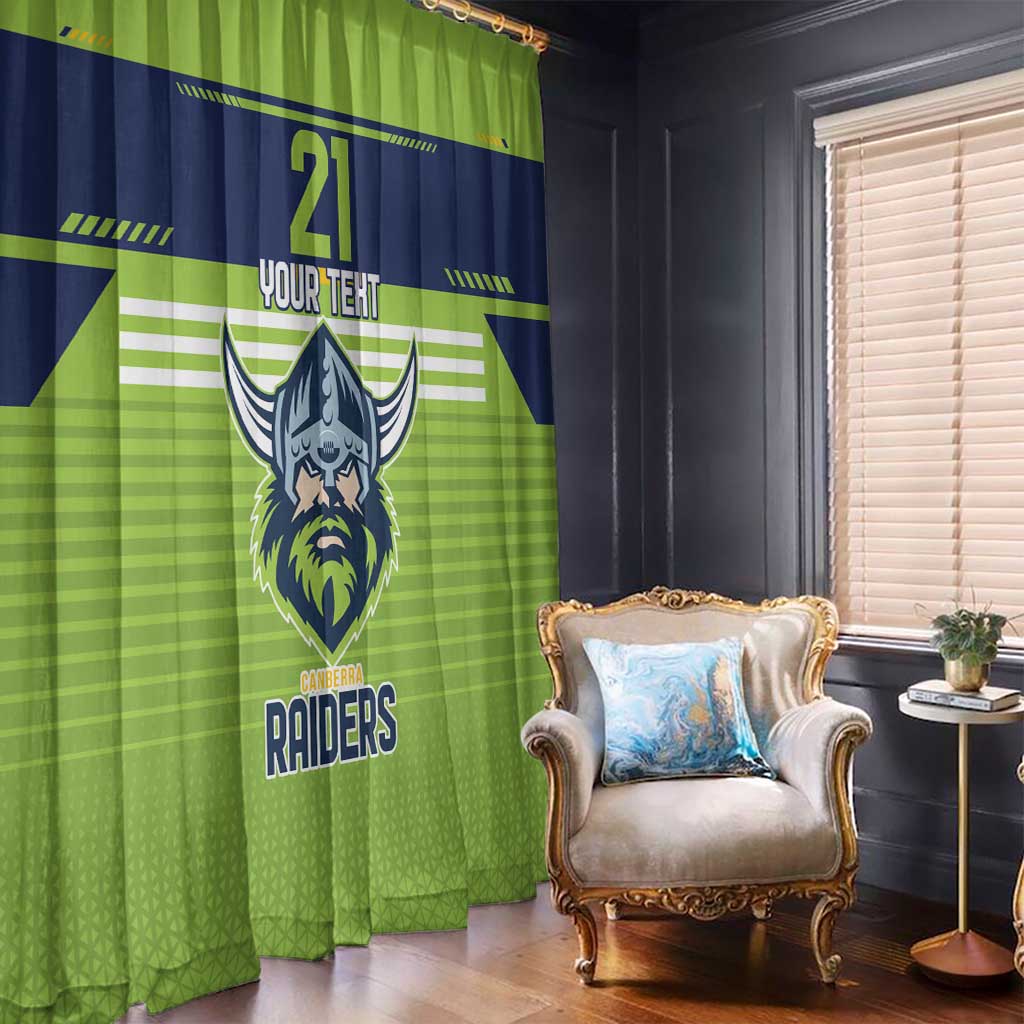 Raiders Rugby Custom Window Curtain The Green Machine Simple Style