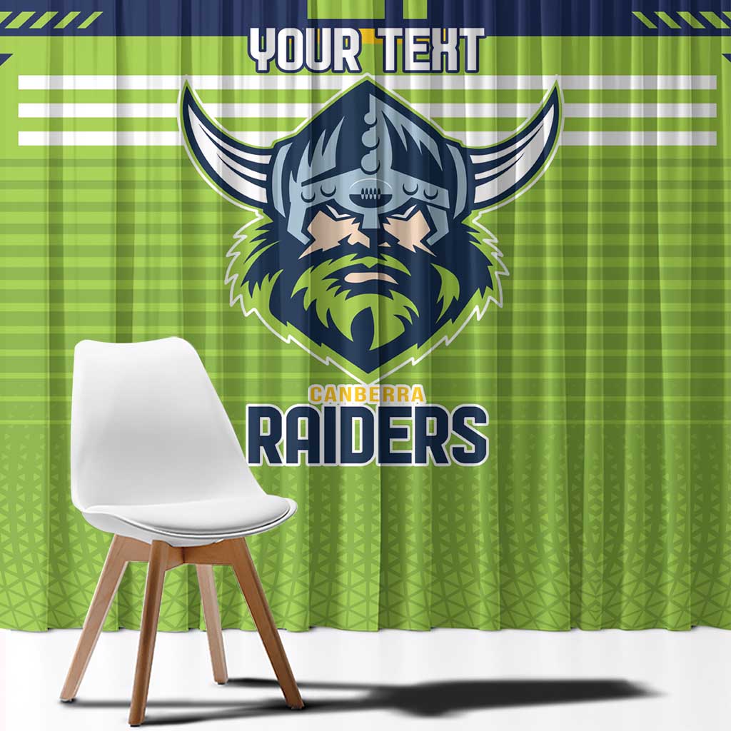Raiders Rugby Custom Window Curtain The Green Machine Simple Style