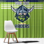 Raiders Rugby Custom Window Curtain The Green Machine Simple Style