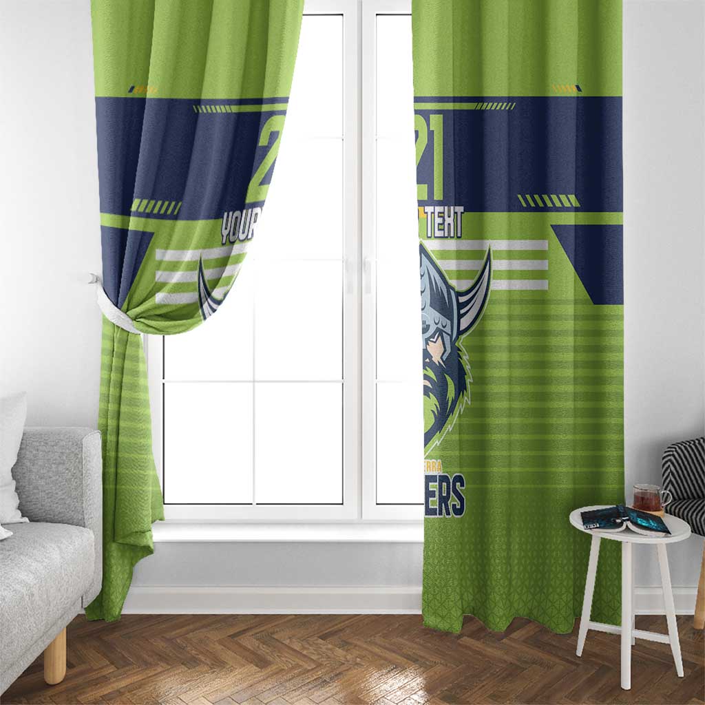 Raiders Rugby Custom Window Curtain The Green Machine Simple Style