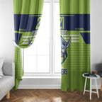 Raiders Rugby Custom Window Curtain The Green Machine Simple Style
