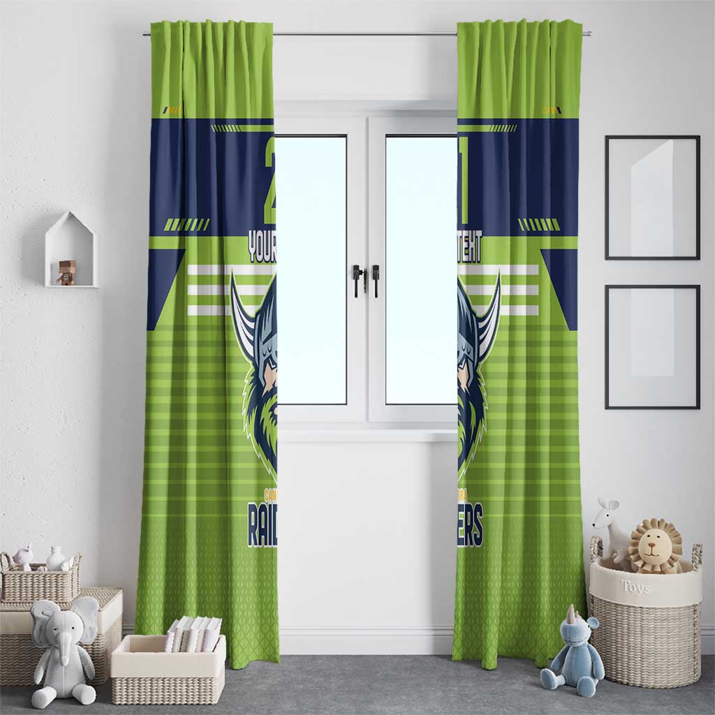 Raiders Rugby Custom Window Curtain The Green Machine Simple Style