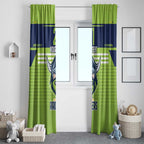 Raiders Rugby Custom Window Curtain The Green Machine Simple Style