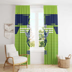 Raiders Rugby Custom Window Curtain The Green Machine Simple Style