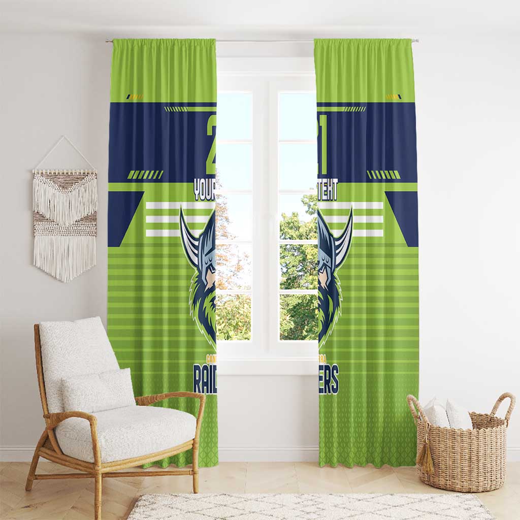 Raiders Rugby Custom Window Curtain The Green Machine Simple Style