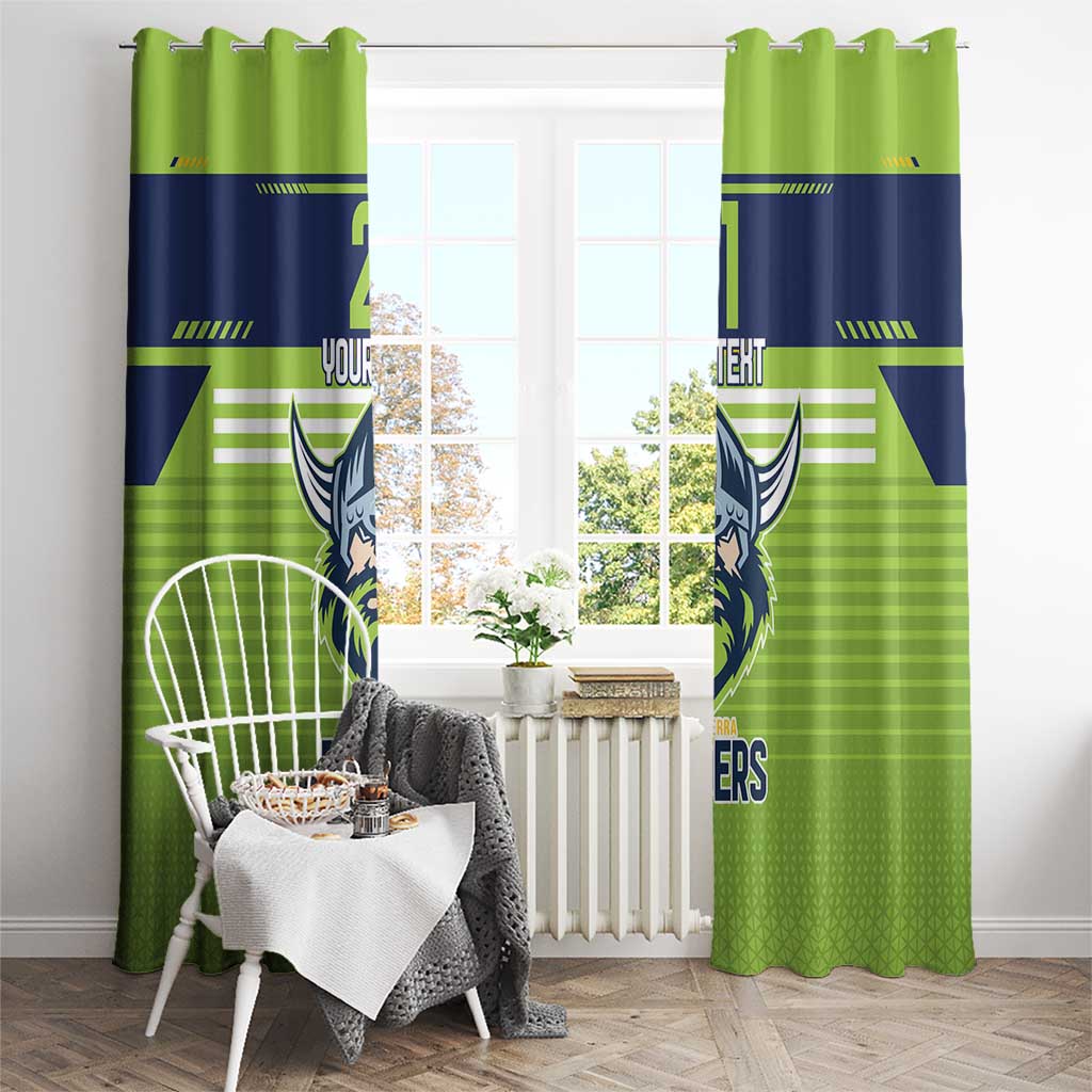 Raiders Rugby Custom Window Curtain The Green Machine Simple Style