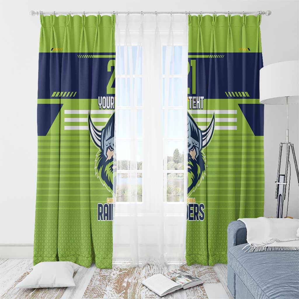 Raiders Rugby Custom Window Curtain The Green Machine Simple Style