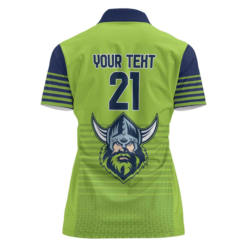Raiders Rugby Custom Women Polo Shirt The Green Machine Simple Style