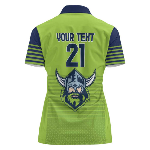 Raiders Rugby Custom Women Polo Shirt The Green Machine Simple Style