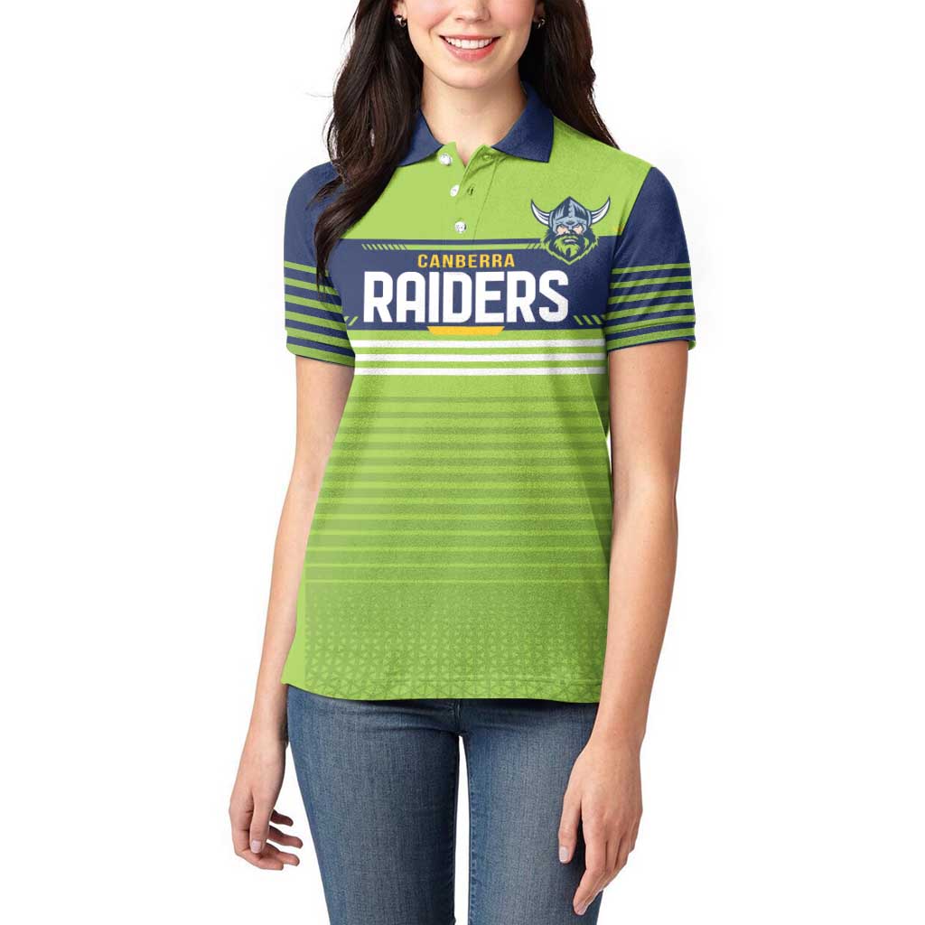 Raiders Rugby Custom Women Polo Shirt The Green Machine Simple Style