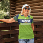Raiders Rugby Custom Women Polo Shirt The Green Machine Simple Style