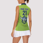 Raiders Rugby Custom Women Sleeveless Polo Shirt The Green Machine Simple Style