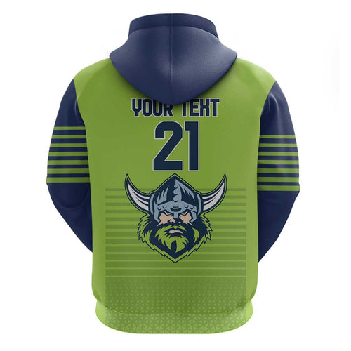 Raiders Rugby Custom Zip Hoodie The Green Machine Simple Style