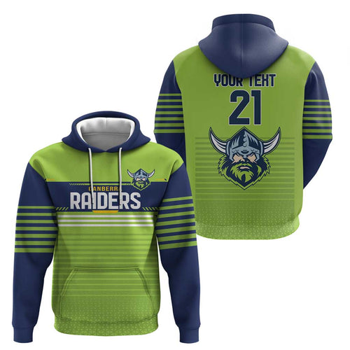 Raiders Rugby Custom Zip Hoodie The Green Machine Simple Style