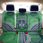 Raiders Rugby Custom Back Car Seat Cover With Polynesian Style