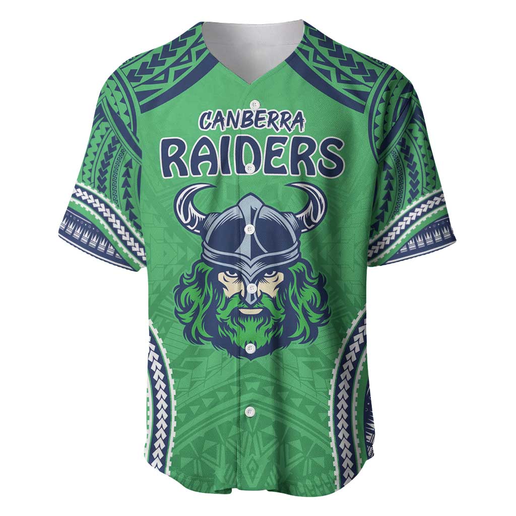 Raiders Rugby Custom Baseball Jersey With Polynesian Style