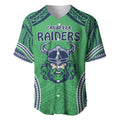 Raiders Rugby Custom Baseball Jersey With Polynesian Style
