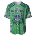 Raiders Rugby Custom Baseball Jersey With Polynesian Style