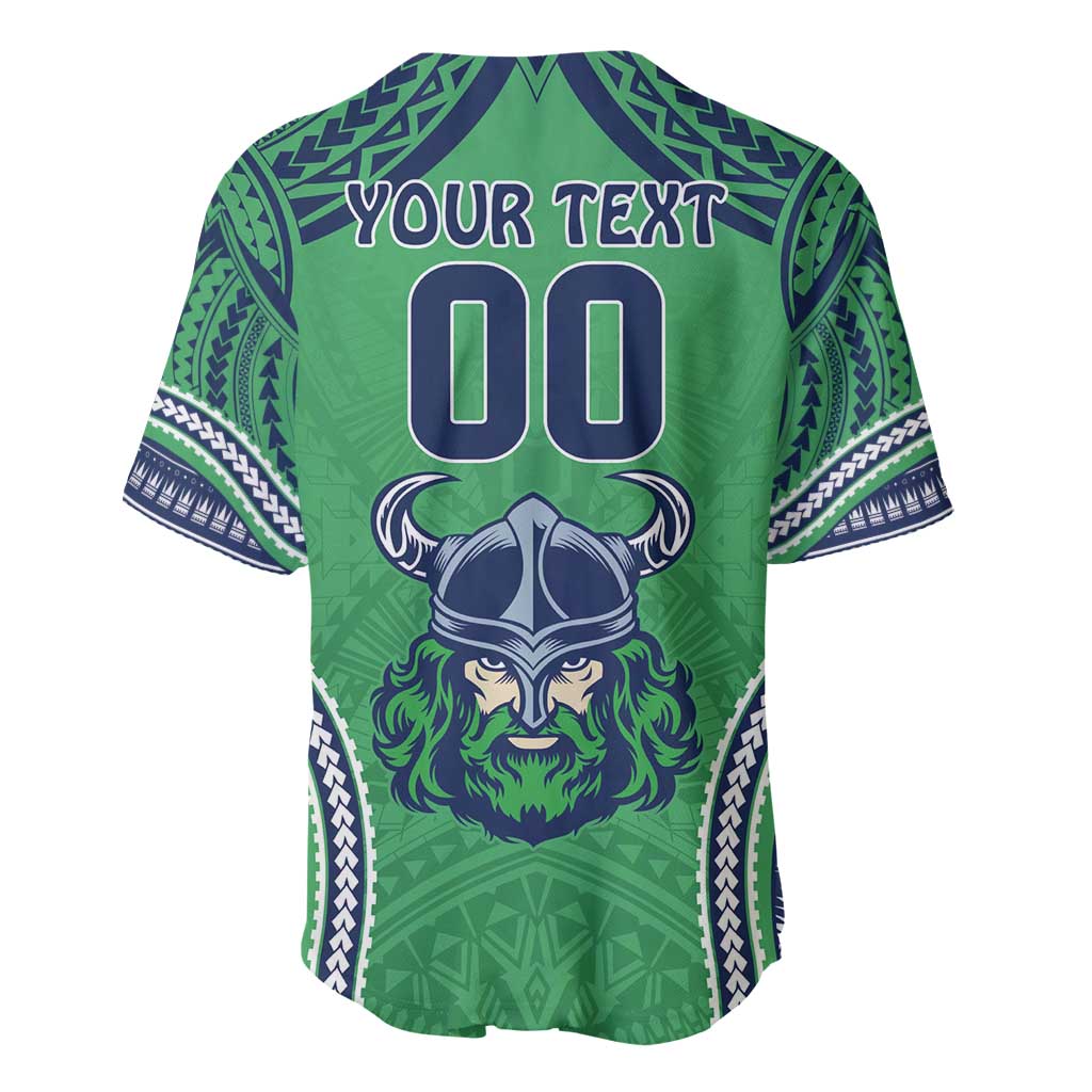Raiders Rugby Custom Baseball Jersey With Polynesian Style