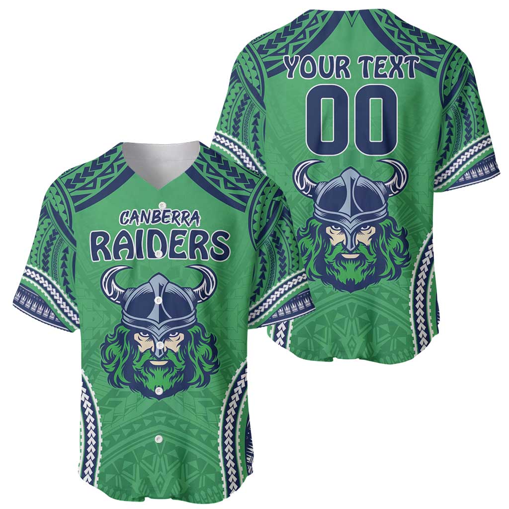 Raiders Rugby Custom Baseball Jersey With Polynesian Style