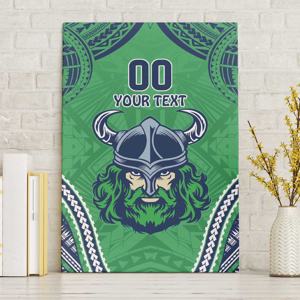 Raiders Rugby Custom Canvas Wall Art With Polynesian Style