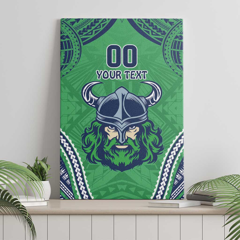 Raiders Rugby Custom Canvas Wall Art With Polynesian Style