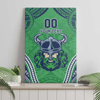 Raiders Rugby Custom Canvas Wall Art With Polynesian Style