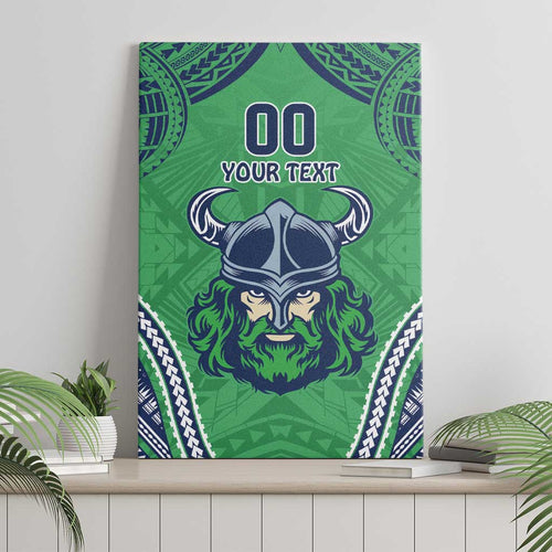 Raiders Rugby Custom Canvas Wall Art With Polynesian Style