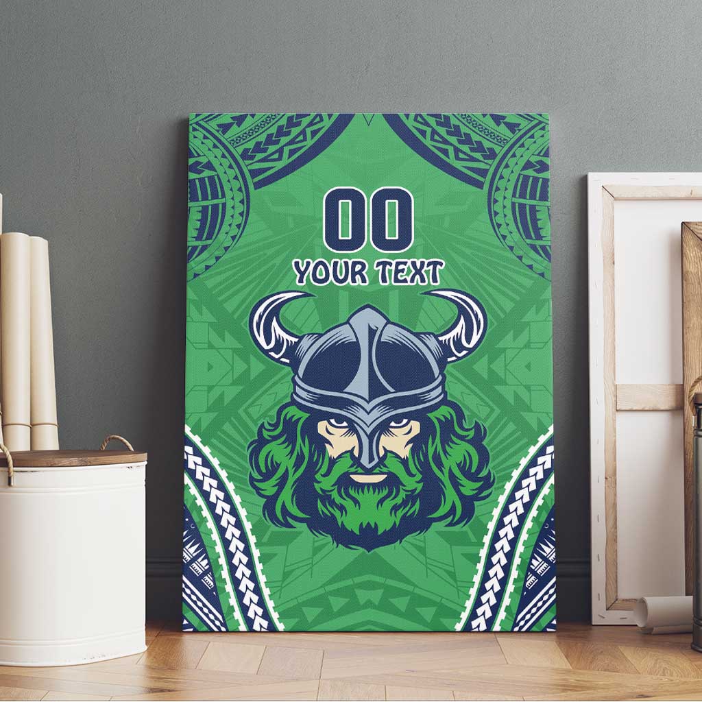 Raiders Rugby Custom Canvas Wall Art With Polynesian Style