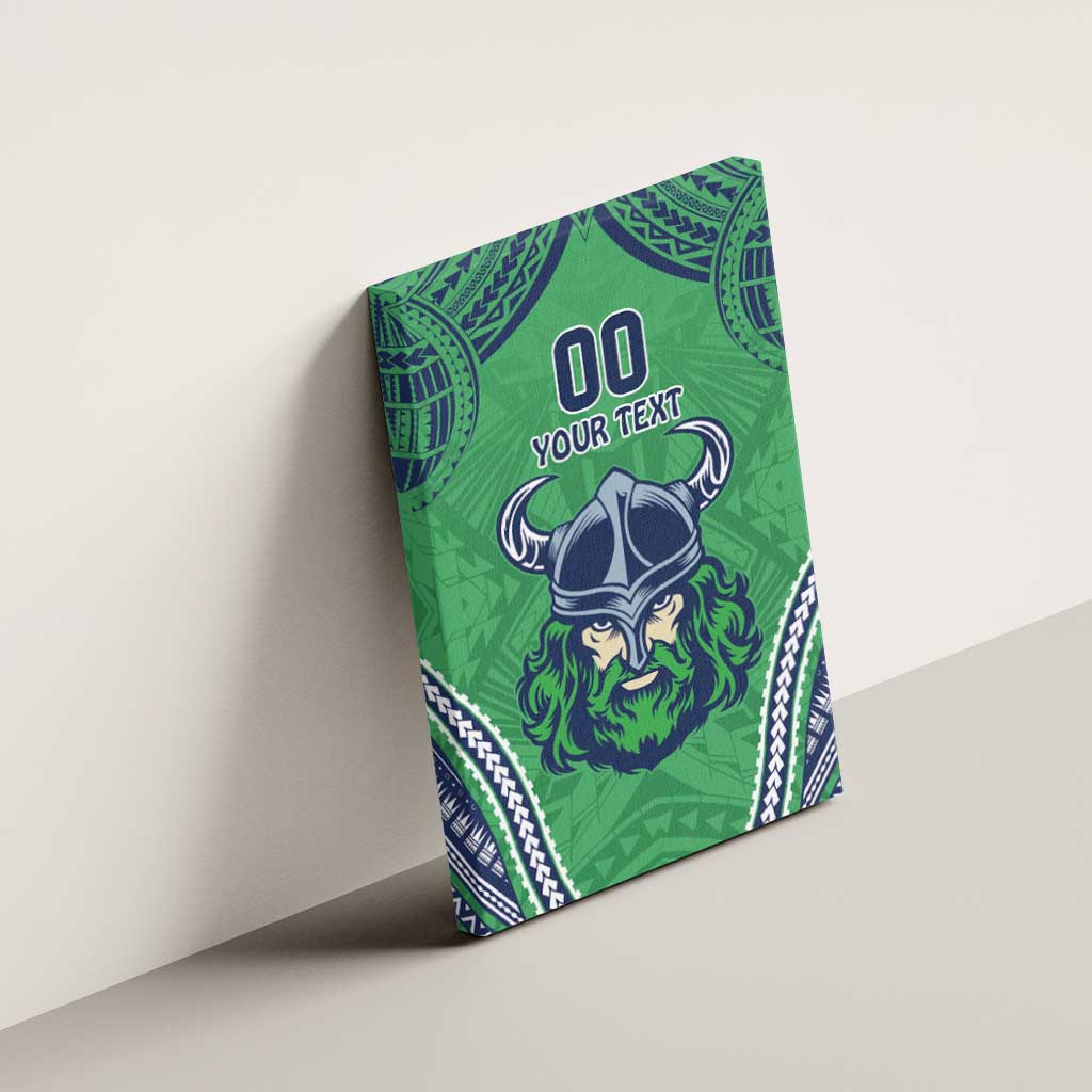 Raiders Rugby Custom Canvas Wall Art With Polynesian Style