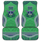 Raiders Rugby Custom Car Mats With Polynesian Style
