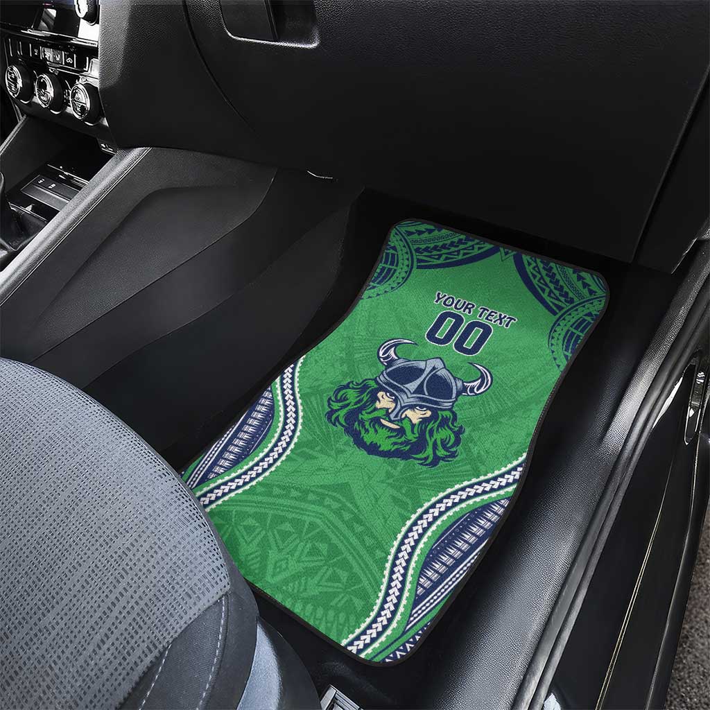 Raiders Rugby Custom Car Mats With Polynesian Style