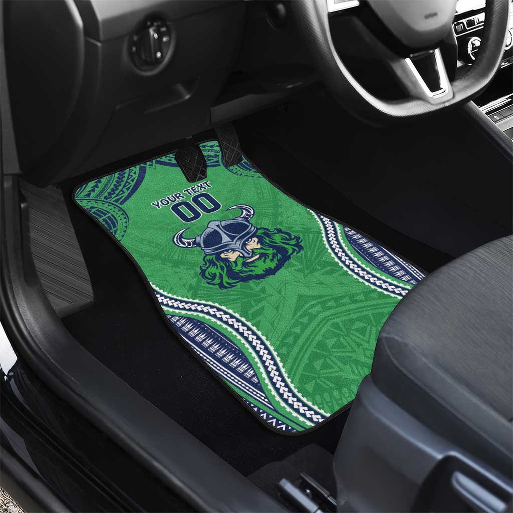 Raiders Rugby Custom Car Mats With Polynesian Style