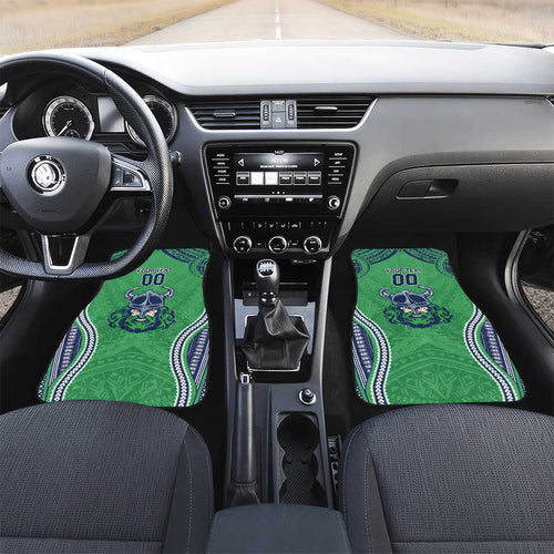 Raiders Rugby Custom Car Mats With Polynesian Style
