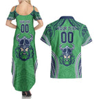 Raiders Rugby Custom Couples Matching Summer Maxi Dress and Hawaiian Shirt With Polynesian Style