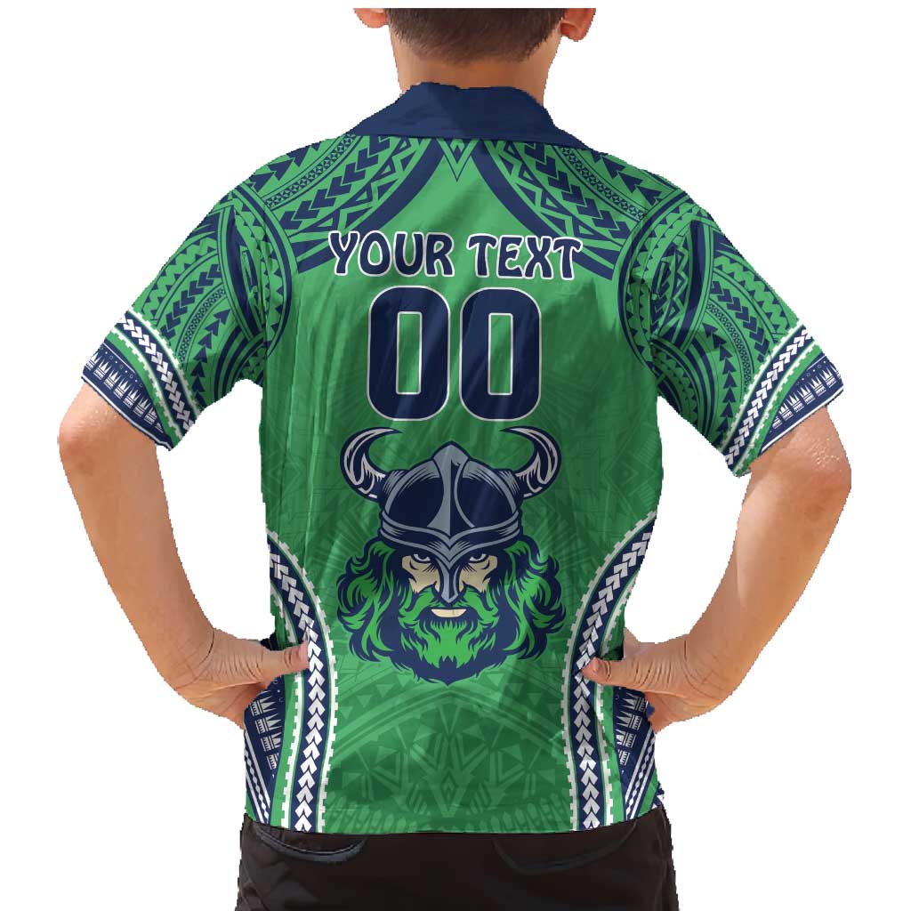 Raiders Rugby Custom Family Matching Mermaid Dress and Hawaiian Shirt With Polynesian Style