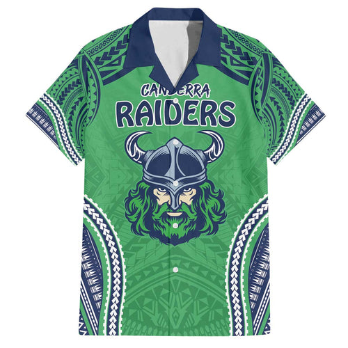 Raiders Rugby Custom Family Matching Puletasi and Hawaiian Shirt With Polynesian Style