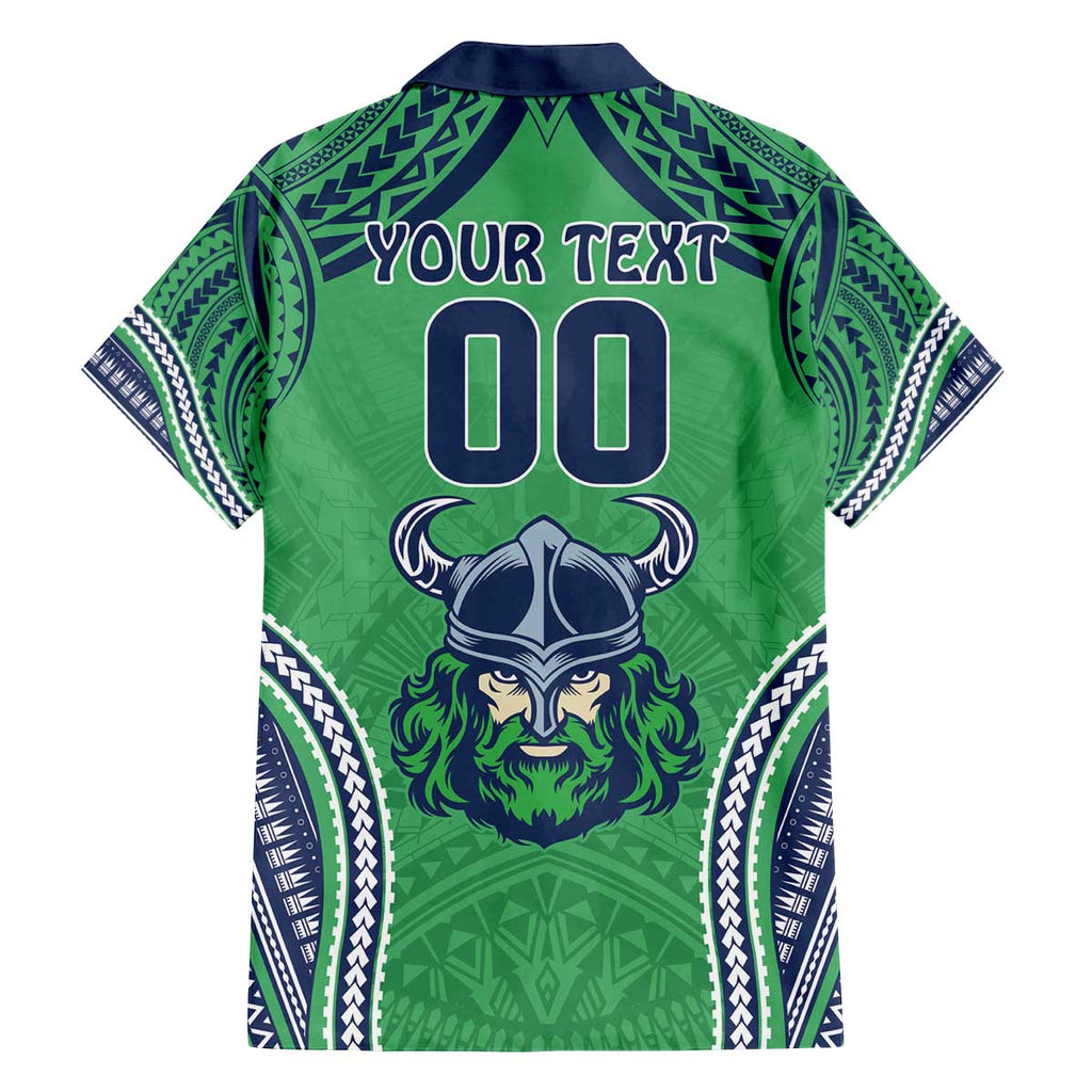Raiders Rugby Custom Family Matching Puletasi and Hawaiian Shirt With Polynesian Style