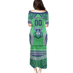 Raiders Rugby Custom Family Matching Puletasi and Hawaiian Shirt With Polynesian Style