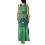 Raiders Rugby Custom Family Matching Tank Maxi Dress and Hawaiian Shirt With Polynesian Style