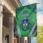 Raiders Rugby Custom Garden Flag With Polynesian Style