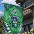 Raiders Rugby Custom Garden Flag With Polynesian Style