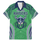Raiders Rugby Custom Hawaiian Shirt With Polynesian Style
