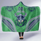 Raiders Rugby Custom Hooded Blanket With Polynesian Style